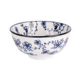 Hectarul - Set 4 boluri alb/albastru din portelan Ø11,5 cm Flor Azul Cosy&Trendy